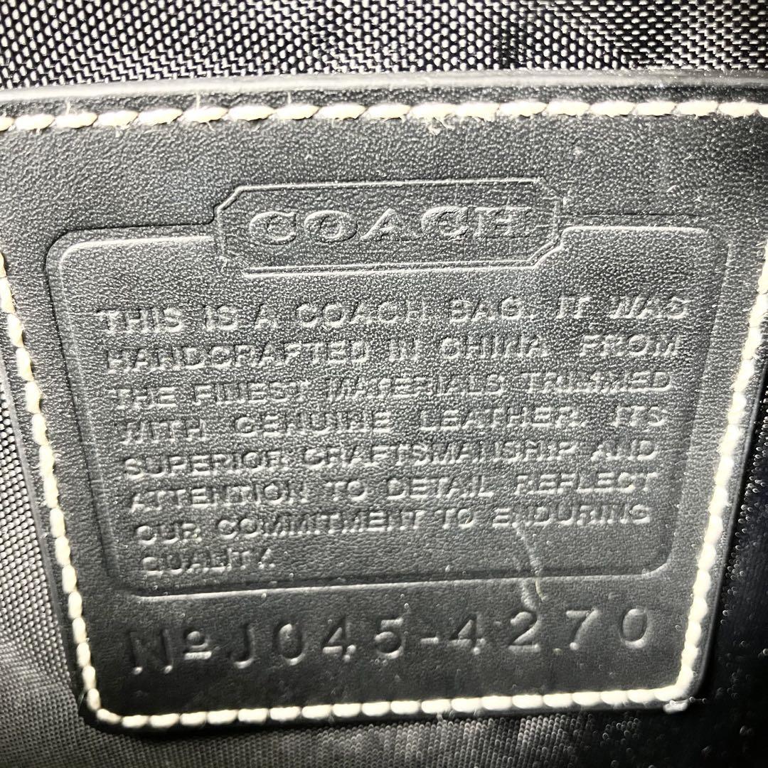 【未使用級】COACH キャンバス クロスボディ シグネチャーPVCレザー