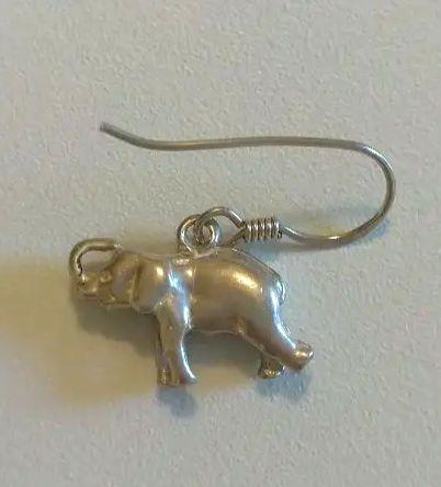 ピアス シルバー 象 画像2