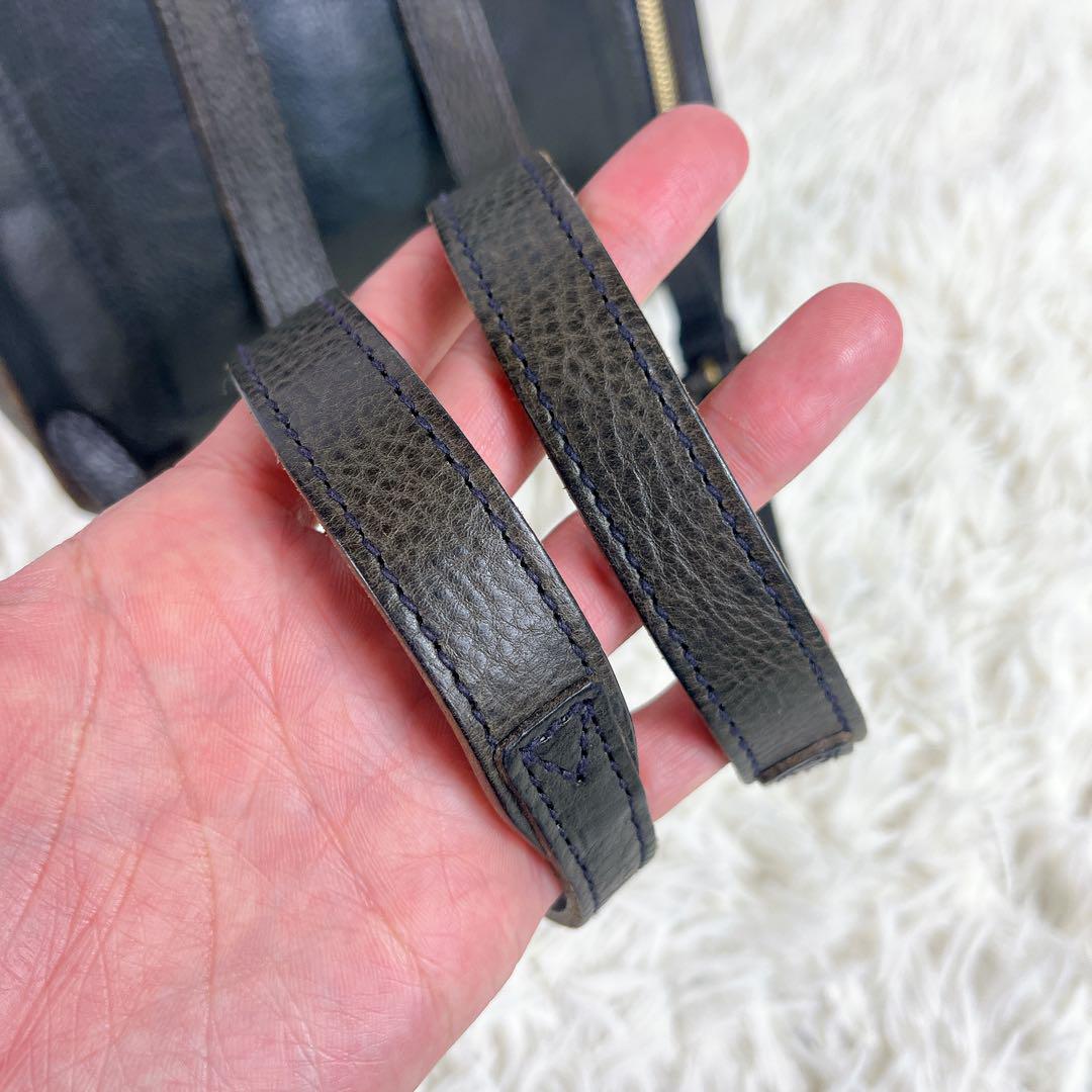 極美品✨ ゲンテンリュック スクエア フラップ 金具 オールレザー 2way