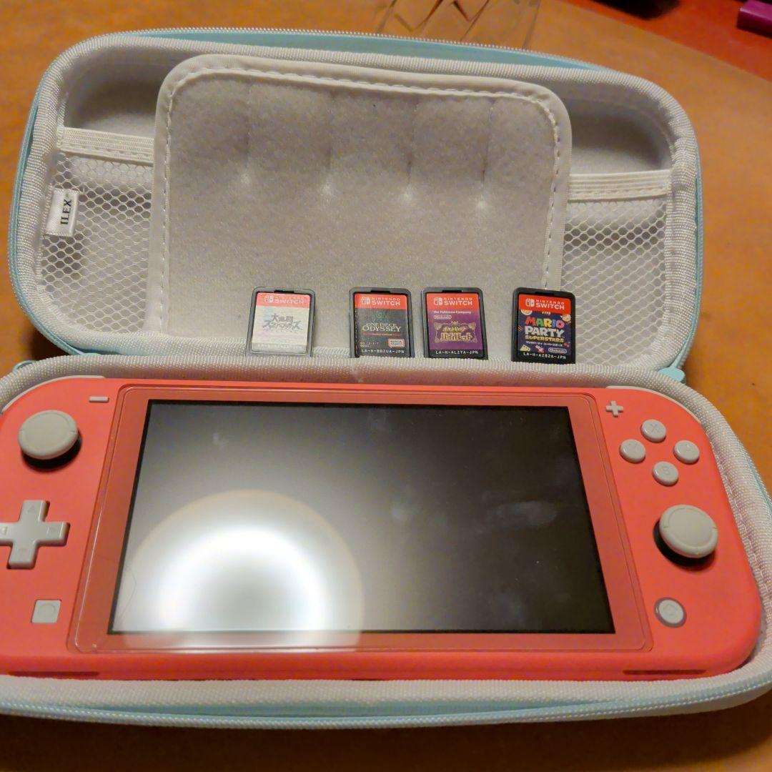 NintendoSwichlite ピンク ソフト ケース 充電器 セット NintendoSwichlite ピンク ソフト ケース 充電器 セット