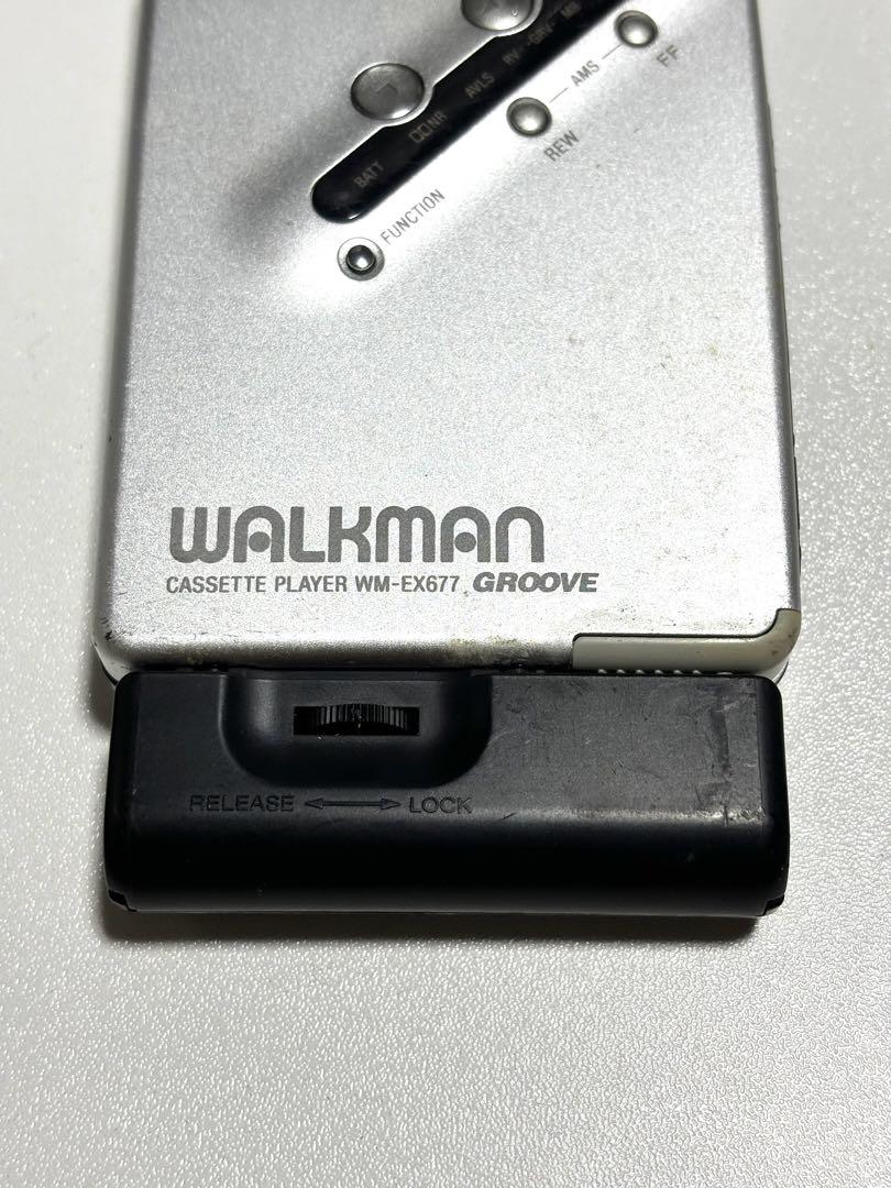 SONY カセットウォークマン WM-EX677 整備品 リモコン付き② SONY カセットウォークマン WM-EX677 整備品 - ポータブル