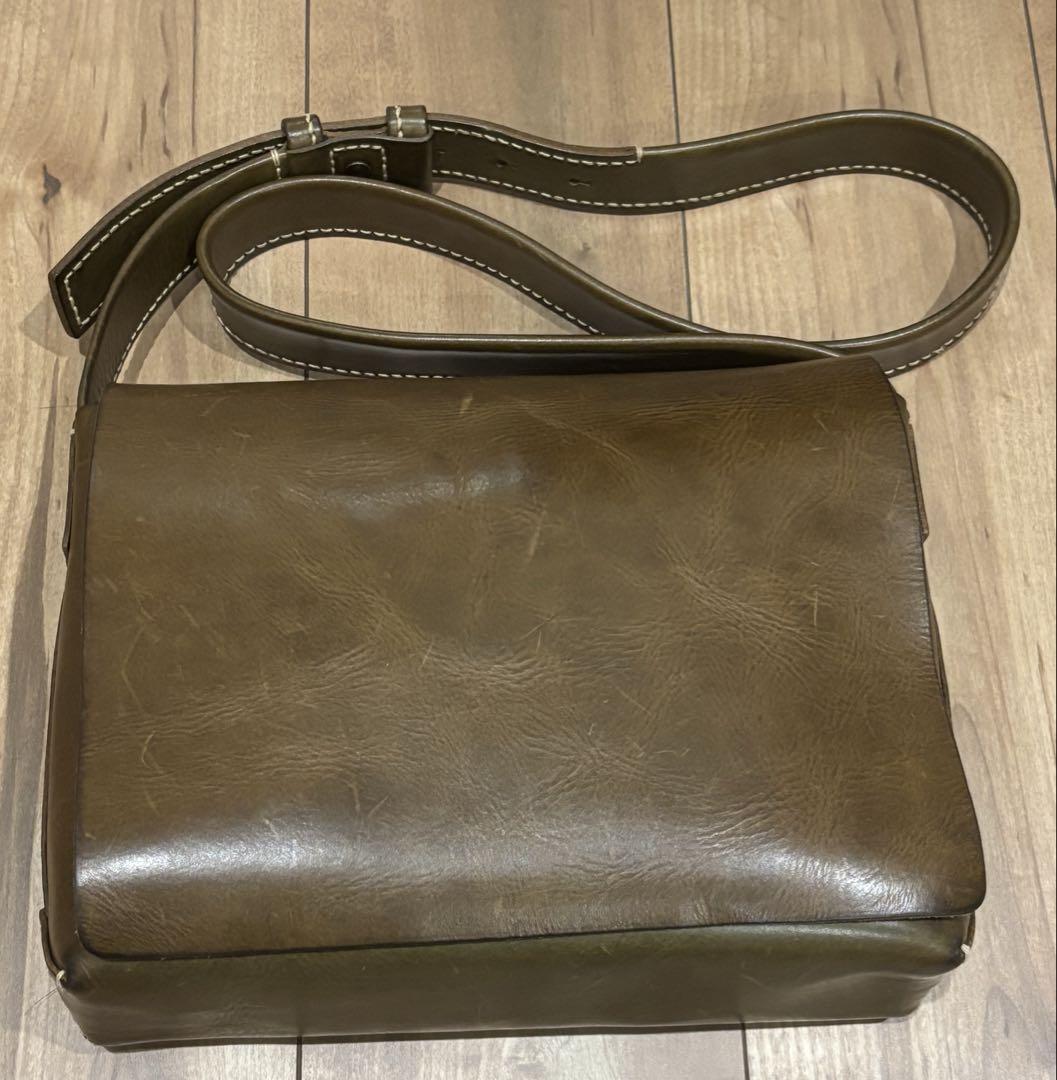 genten ショルダーバッグ サコッシュ レザーバッグ