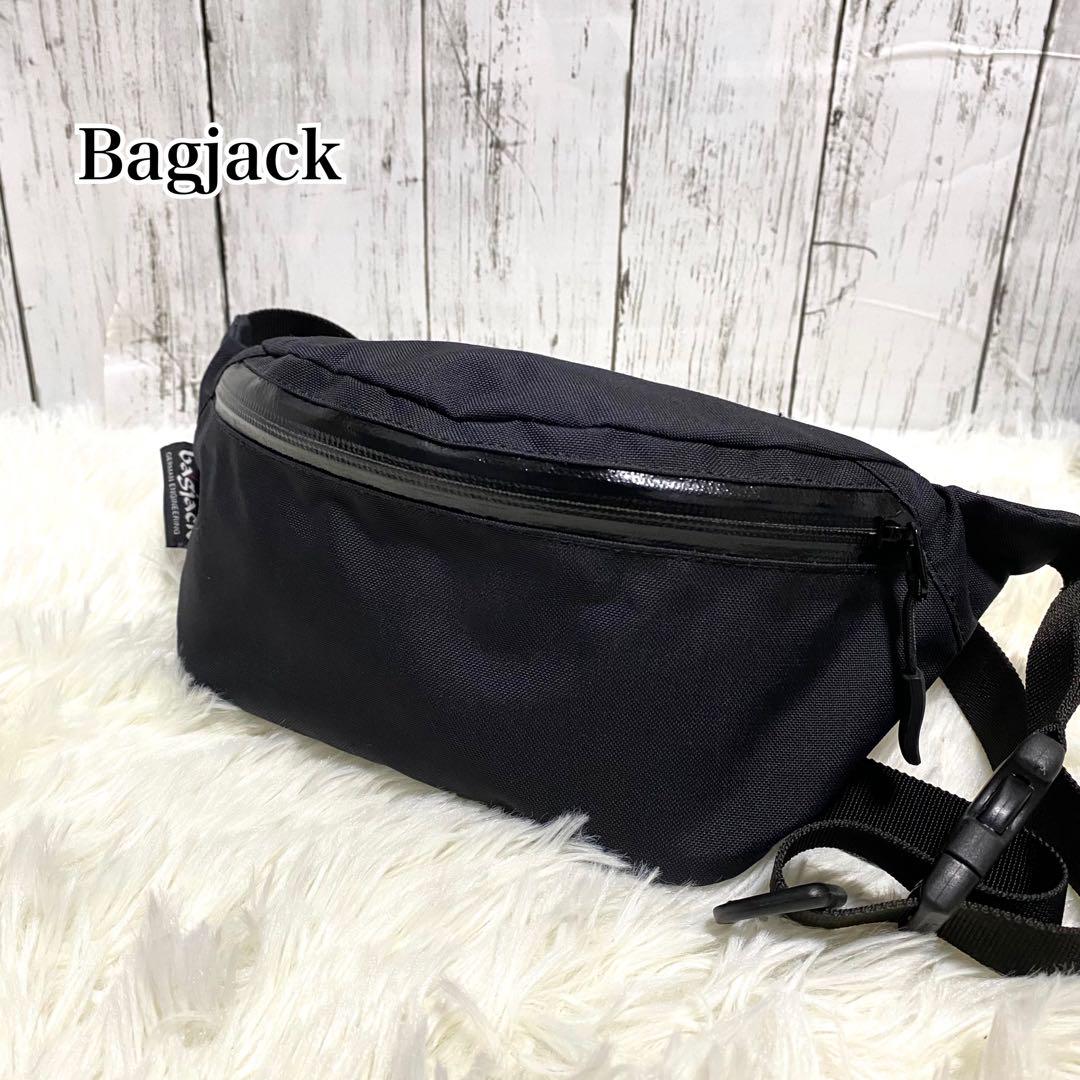 極美品✨Bagjack ボディバッグ レザー キャンバス 黒 クロスボディ