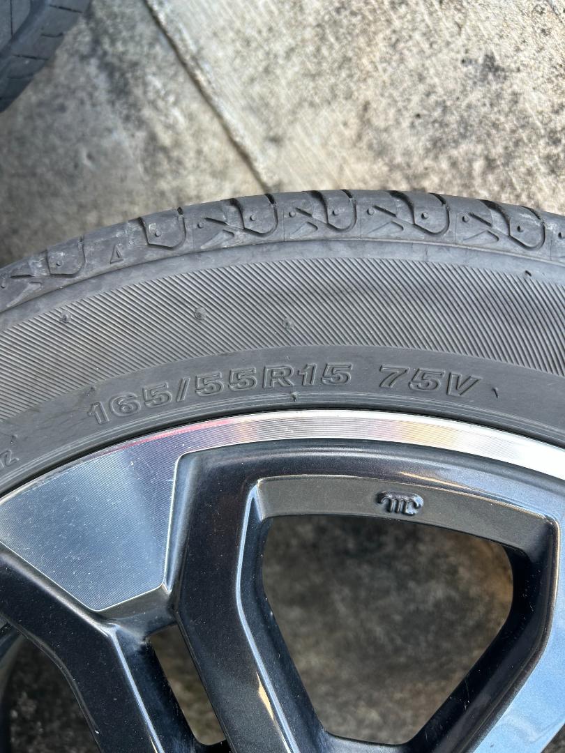 4本　215/55R15　ダイハツ　DAIHATSU　純正ホイールセット