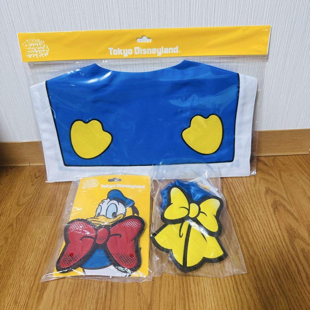 ディズニー ドナルド クワッキーダックシティ つけ衿 シュシュ パッチン セット