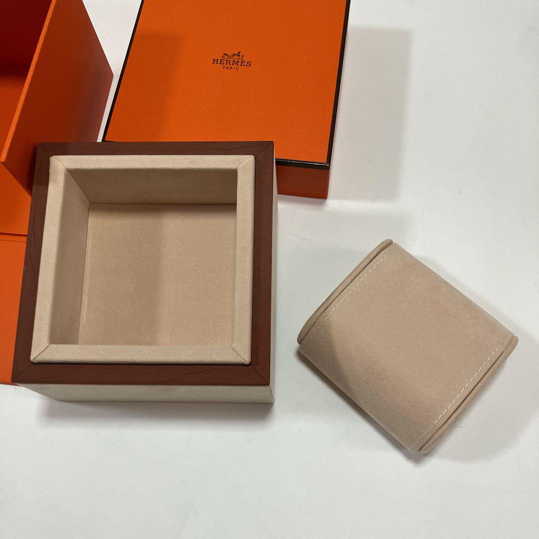 美品 エルメス 時計ケース 空箱 木製 - メルカリ