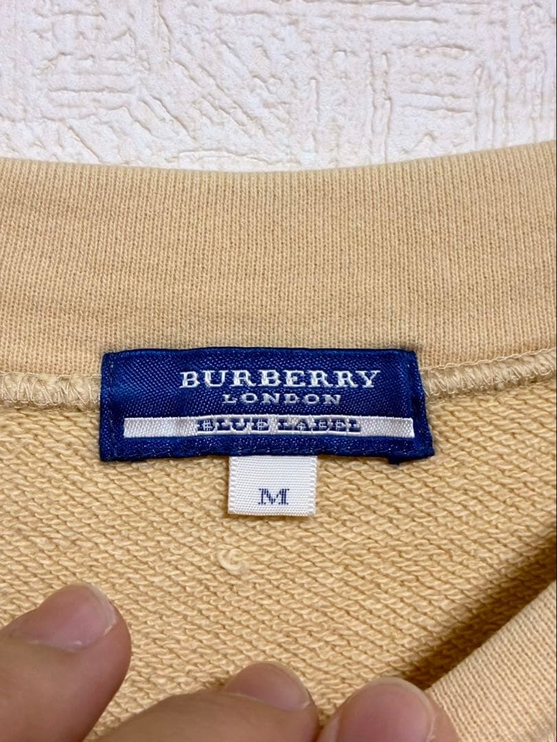 m737◆BURBERRY BLUE LABEL◆トレーナー◆ベージュ◆M