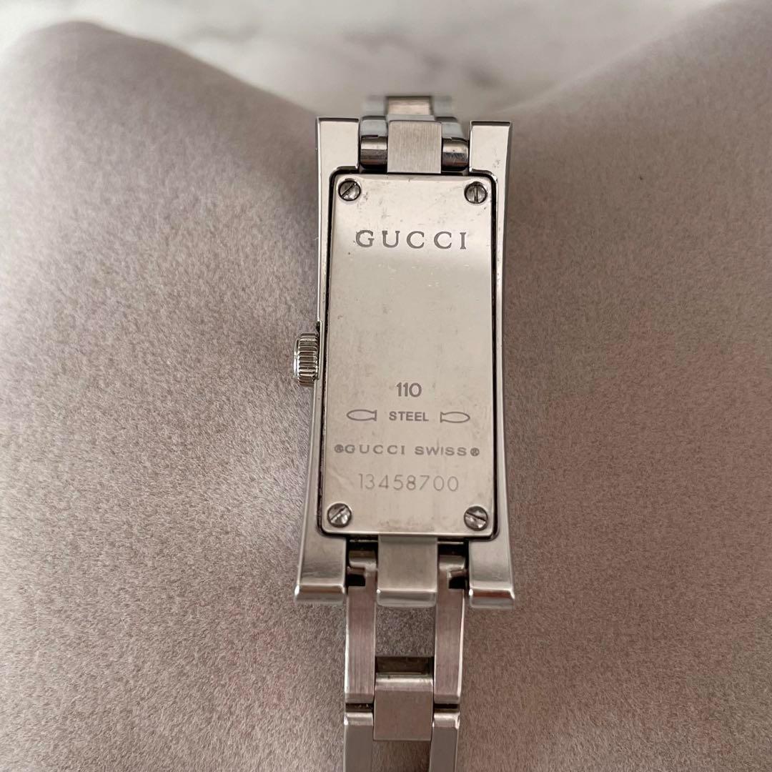 GUCCI レディース 腕時計 110L シルバー YA110517 Gリンク