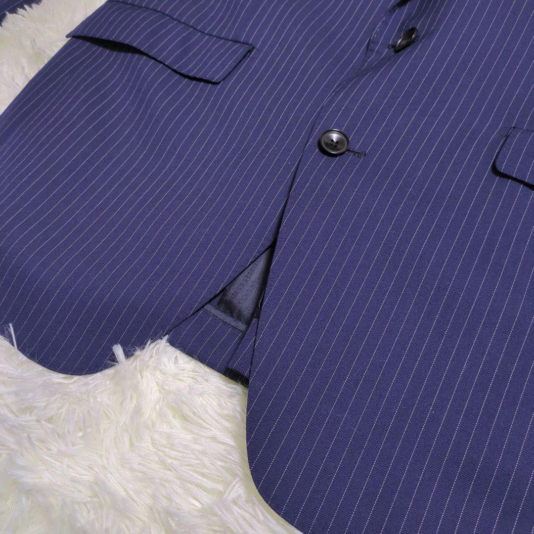 SUIT SELECT メンズ ネイビー フォーマルスーツAB6 ウール
