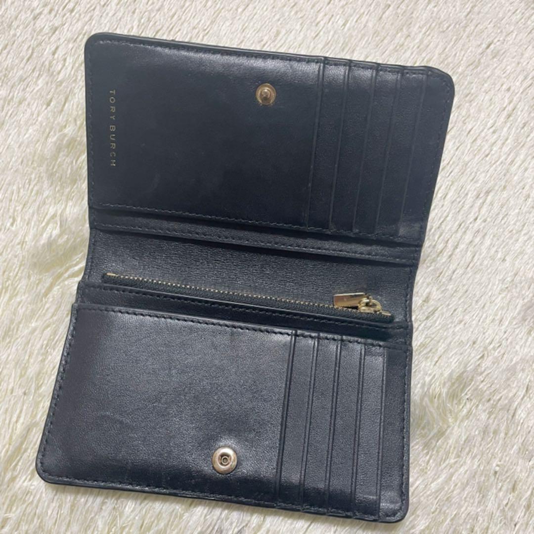 在庫超歓迎 ✨大人気✨ フレミング 金ロゴ レザー ブラック XIGTa-m63596789611 トリーバーチ 折り財布 キラ HOT新品
