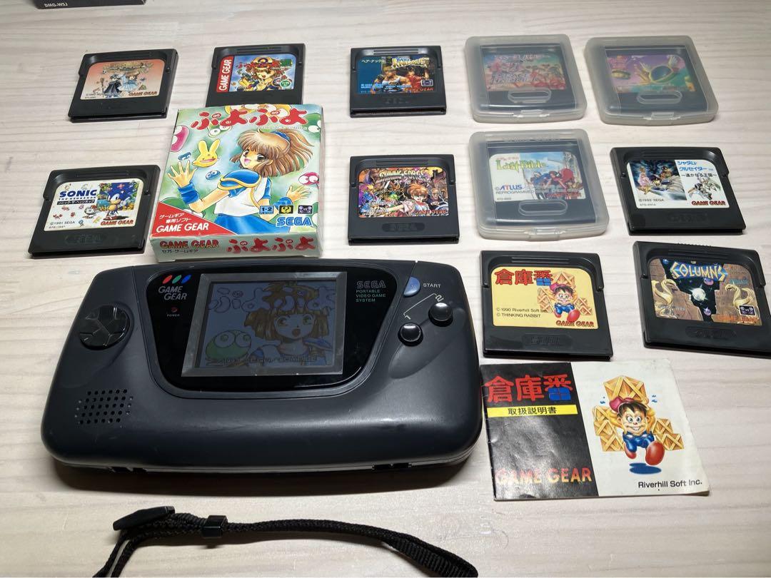 ゲームギア LCD液晶、コンデンサフル交換 ソフト12本付き 画像2