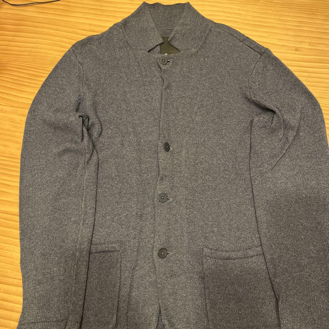 DENHAM グレー カーディガン　Lサイズ