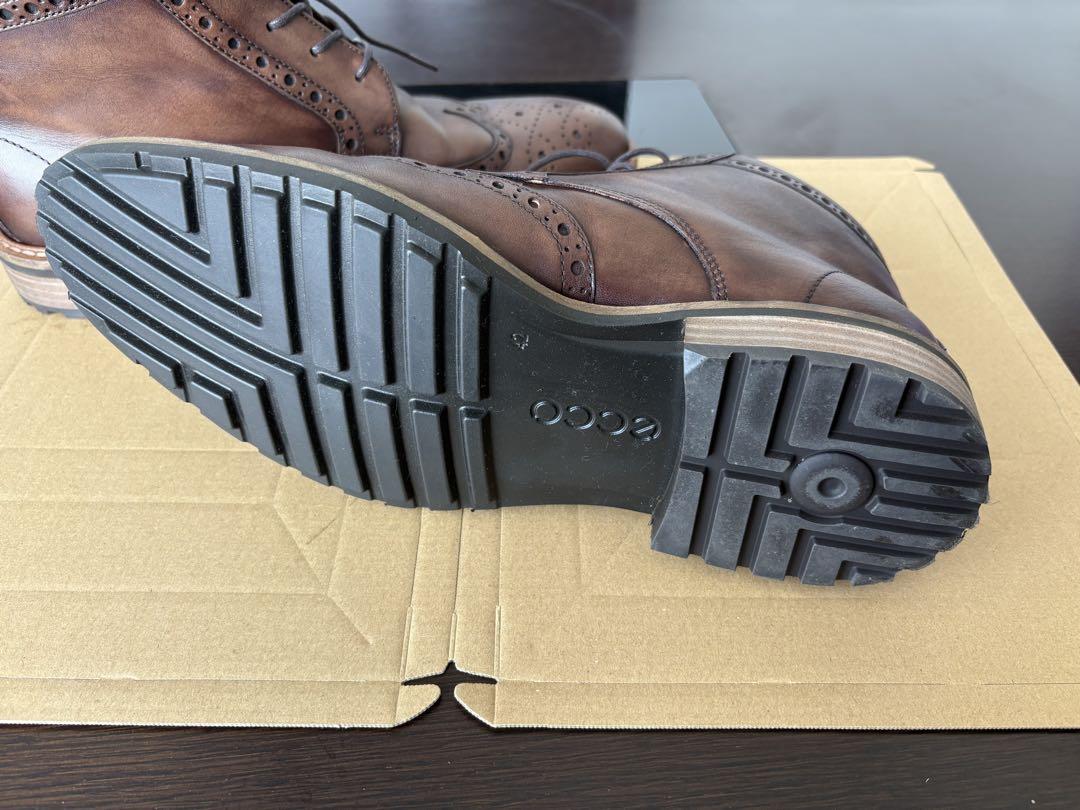 ECCO ウィングチップ ショートブーツ　42/26cm