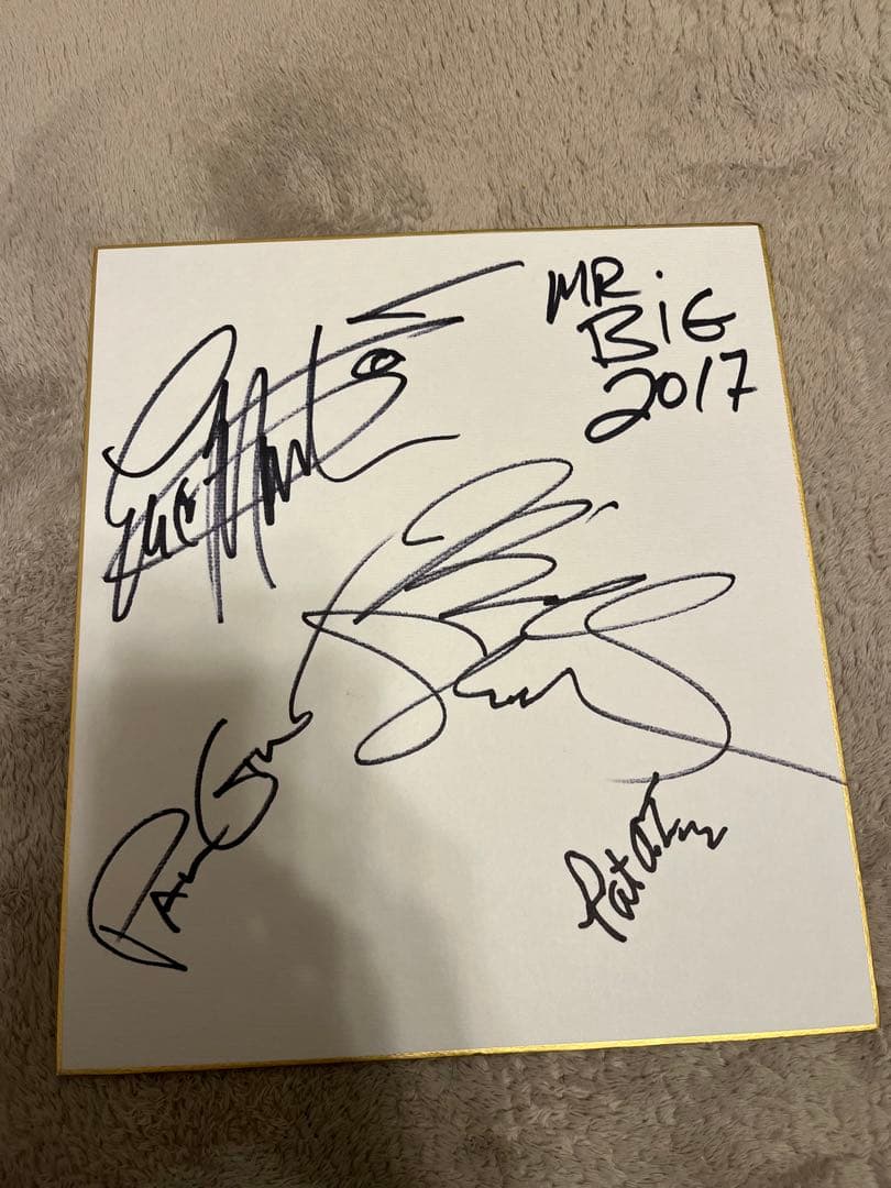 MR.BIG サイン 2017目立った傷や汚れなし