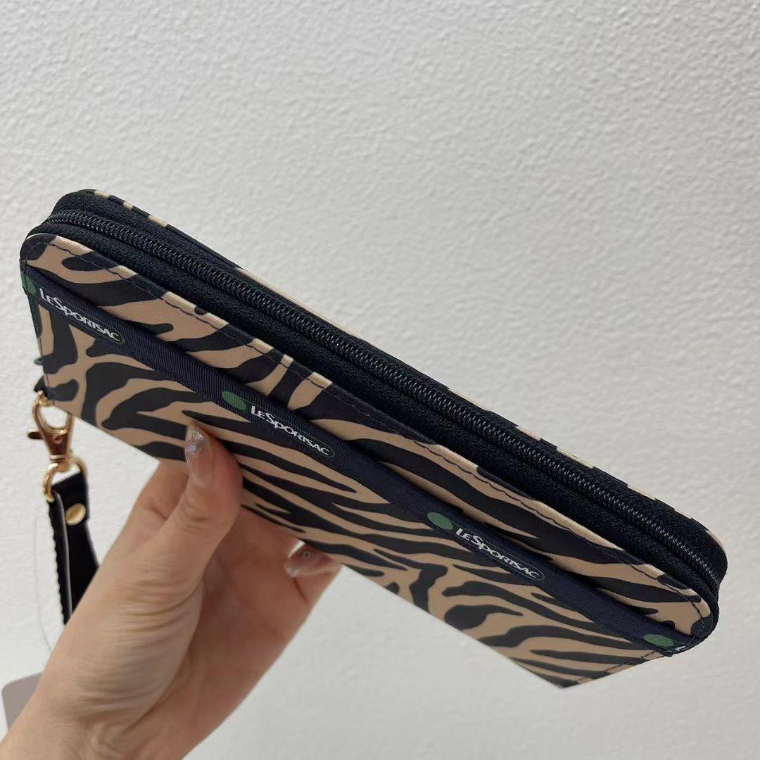 レスポートサック クリームゼブラ シマウマ柄 長財布 小物