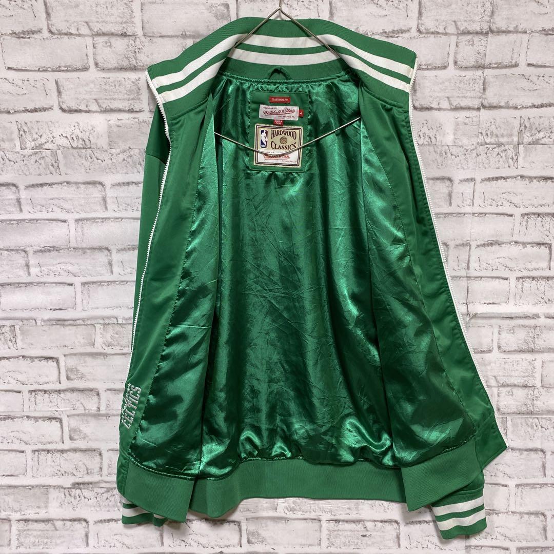 zoo 様専用NBA ジャージ トラックジャケットグリーンL ロゴ刺繍4
