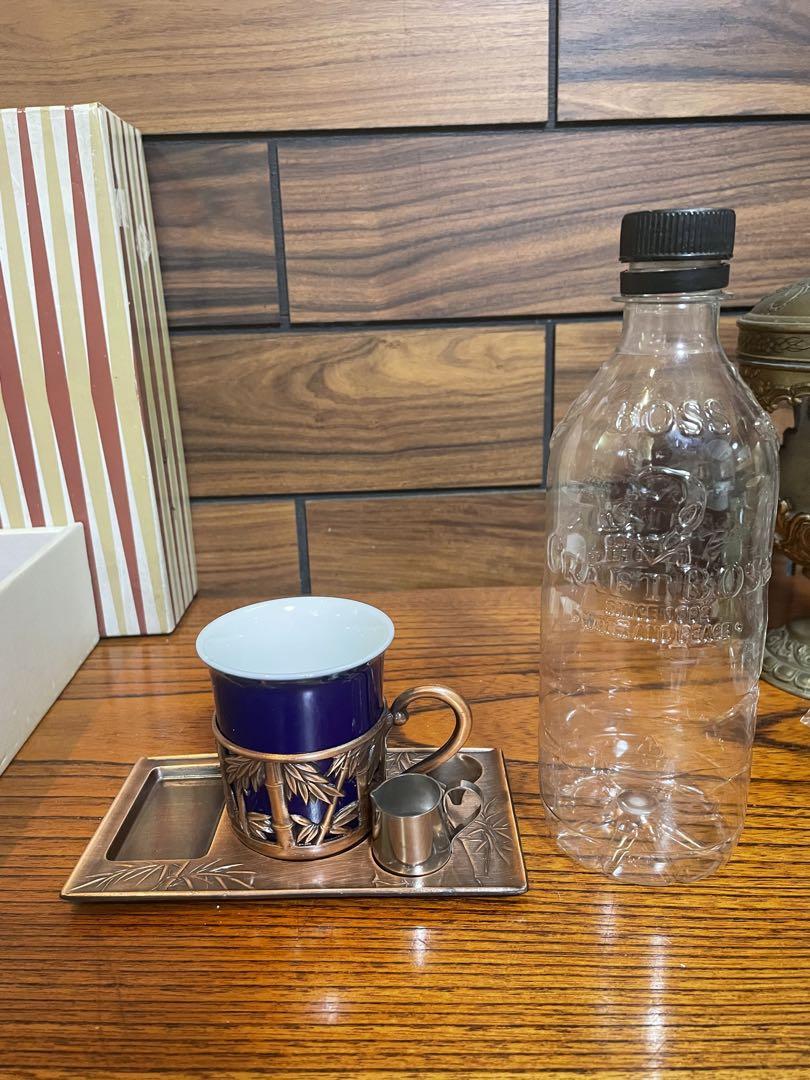 昭和レトロ喫茶店銅製カップ＆ソーサー×5客セットRunnner