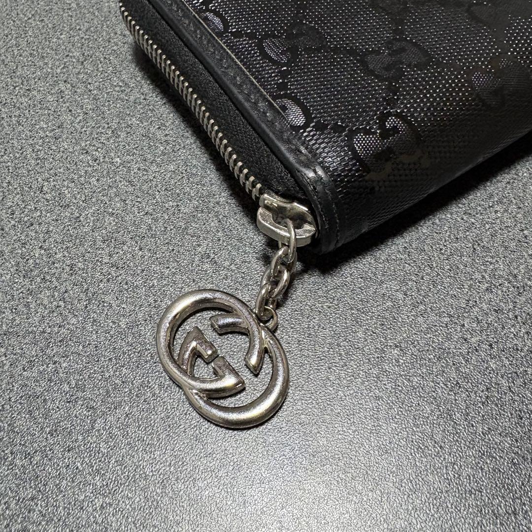 Gucci GGパターン 長財布 黒ブラック