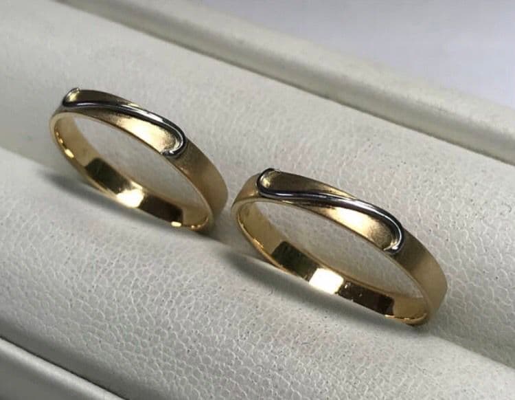 ✨ペアで65,000円✨Pt900&K18PG/コンビマット・ペアリング☆