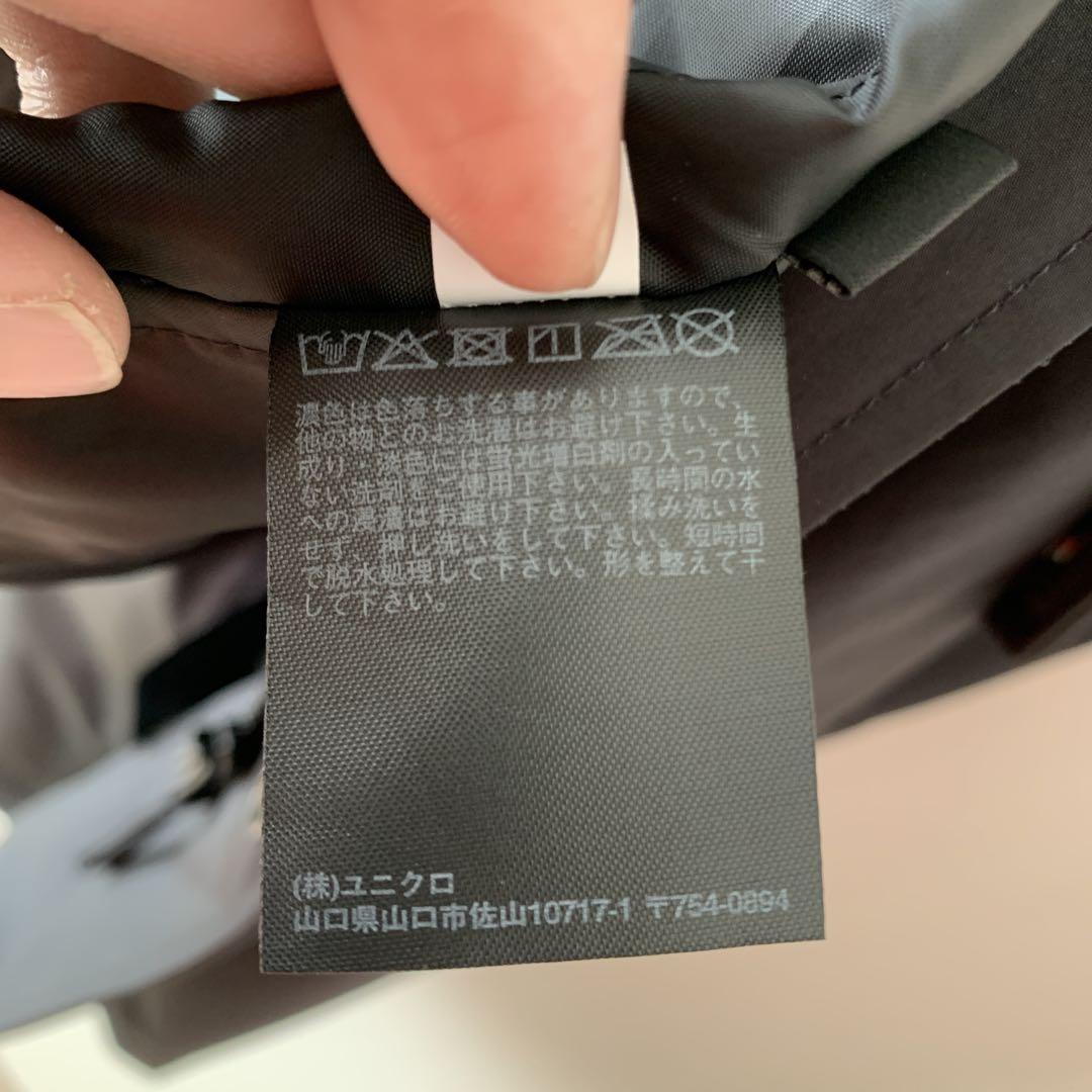 ユニクロ　UNIQLO　ウインドプルーフ2wayコート　 ブラック