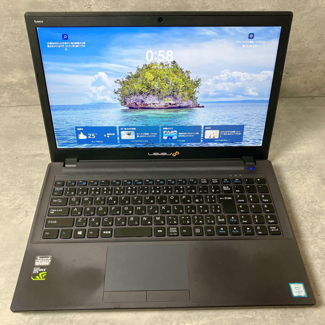 グラボ搭載 iiyama LEVEL♾ ゲーミングPC Office導入済