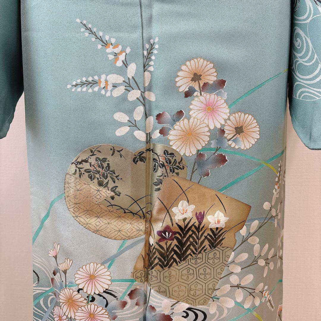 【美品】訪問着フルセット袋帯　帯揚げ　帯締め　結婚式　披露宴　七五三　入学式