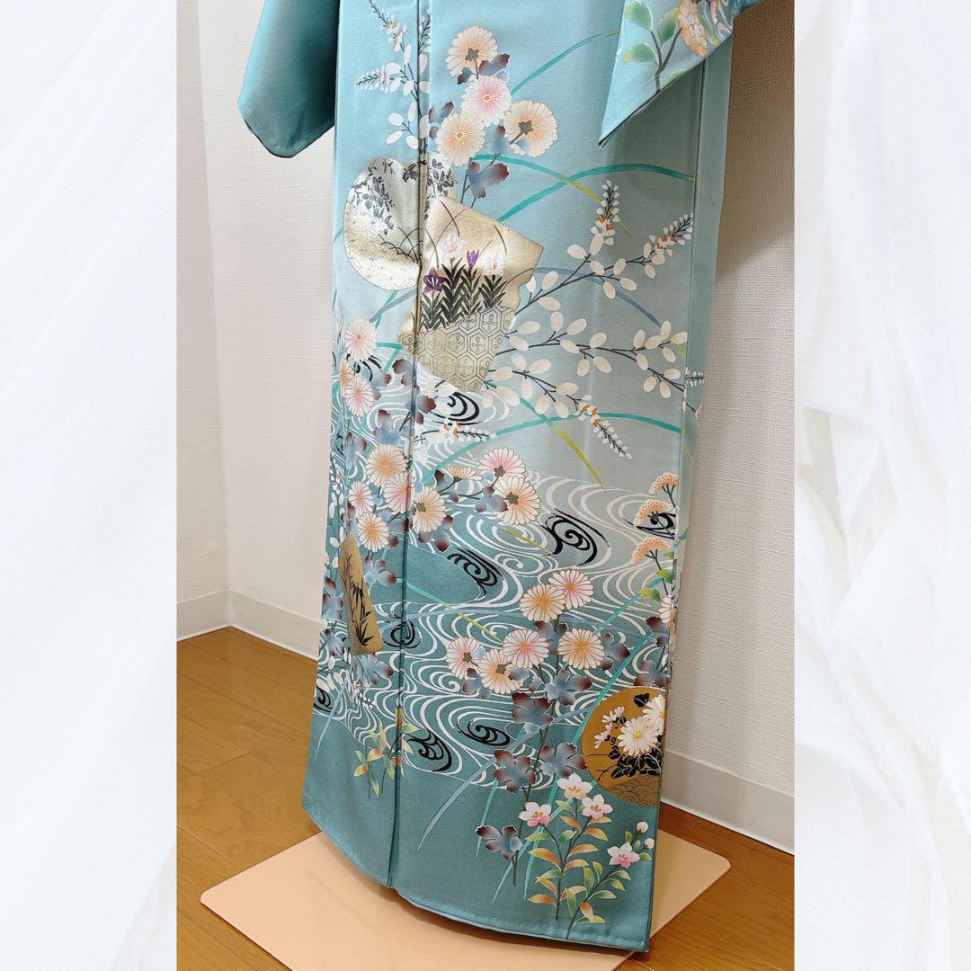 【美品】訪問着フルセット袋帯　帯揚げ　帯締め　結婚式　披露宴　七五三　入学式
