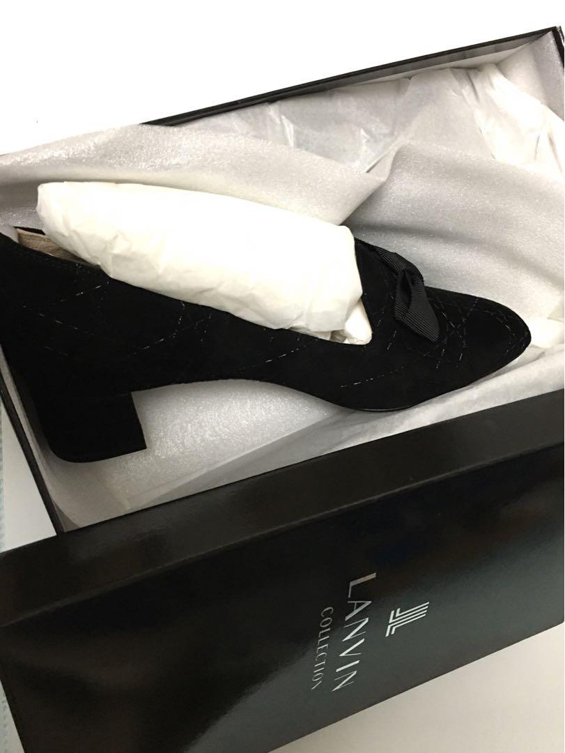 新品未使用】LANVIN COLLECTION リボンモチーフパンプス