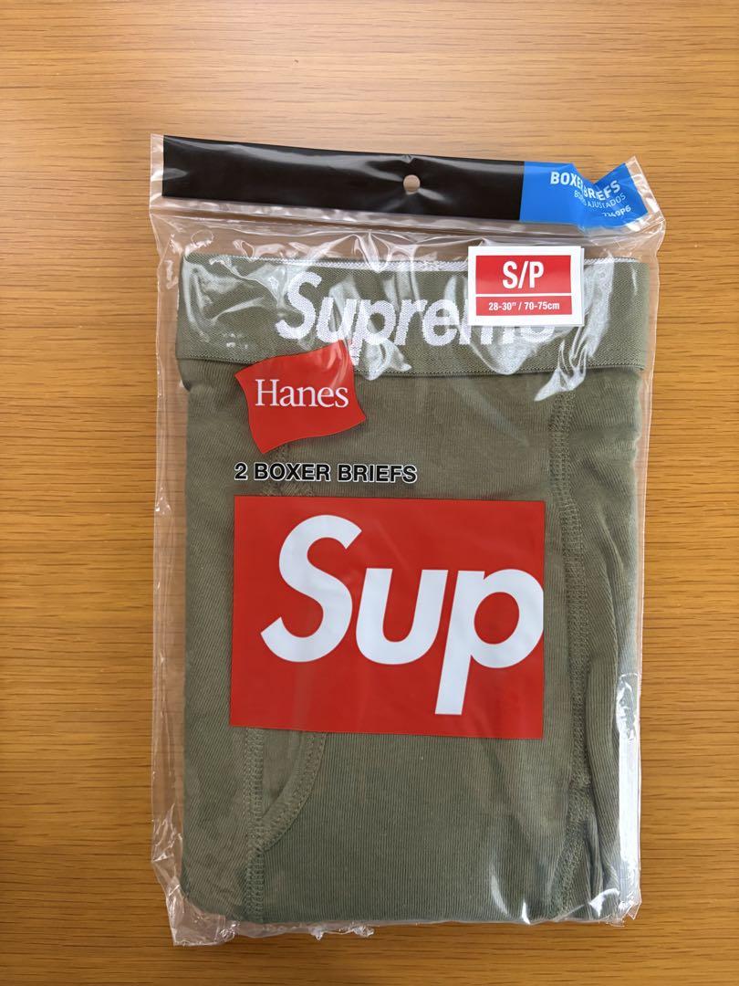 Supreme Hanes Boxer Briefs Olive Small