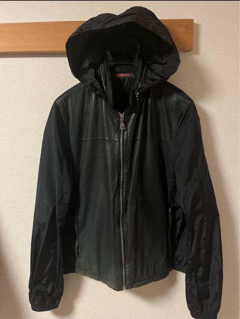 ジャケット・アウター prada sport leather blouson