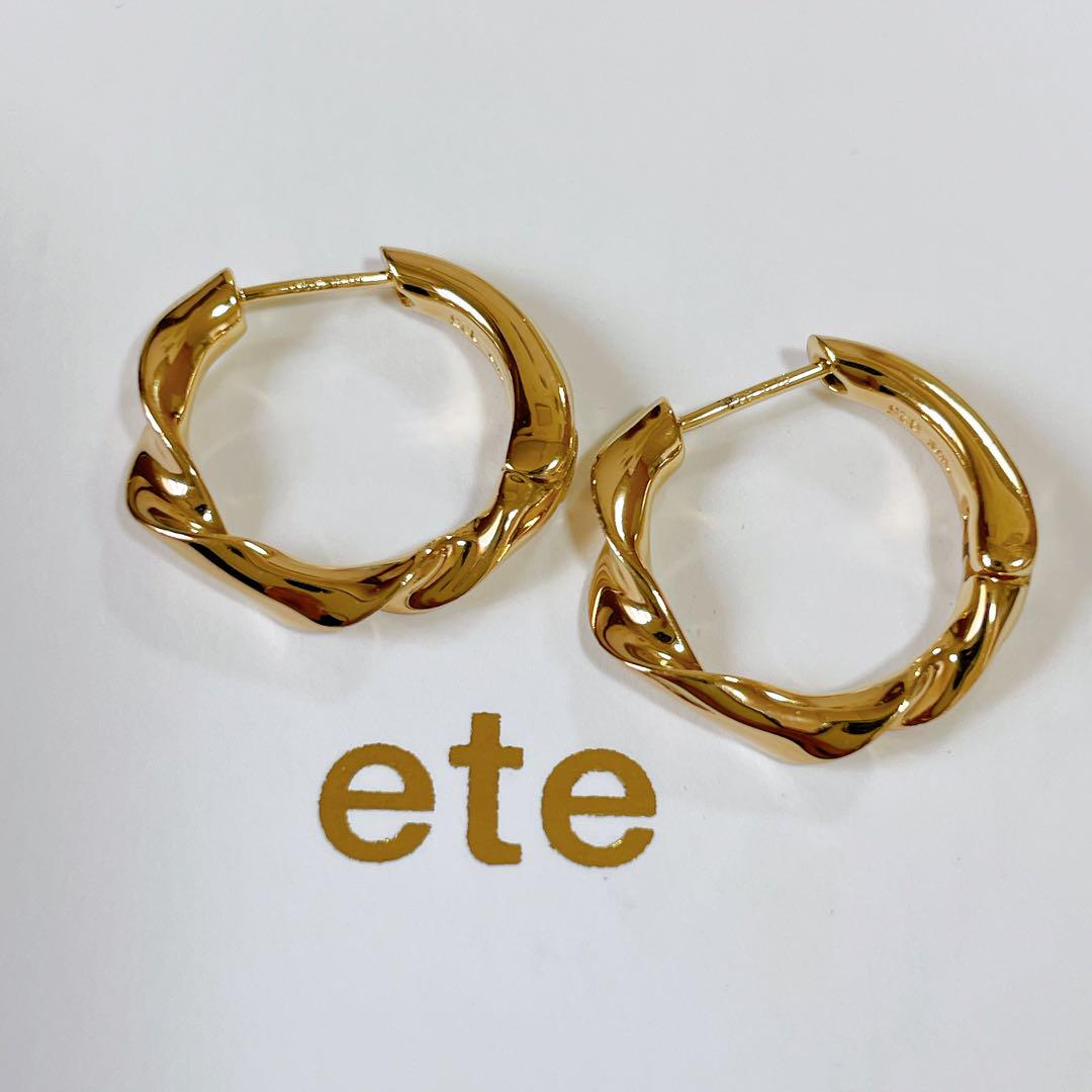 ete エテ　ハグピアス　ハグピアスツイスト　イエローゴールド　片耳 Amazon | (エテ) ete ハグピアス ツイスト 872077-872078 FREE
