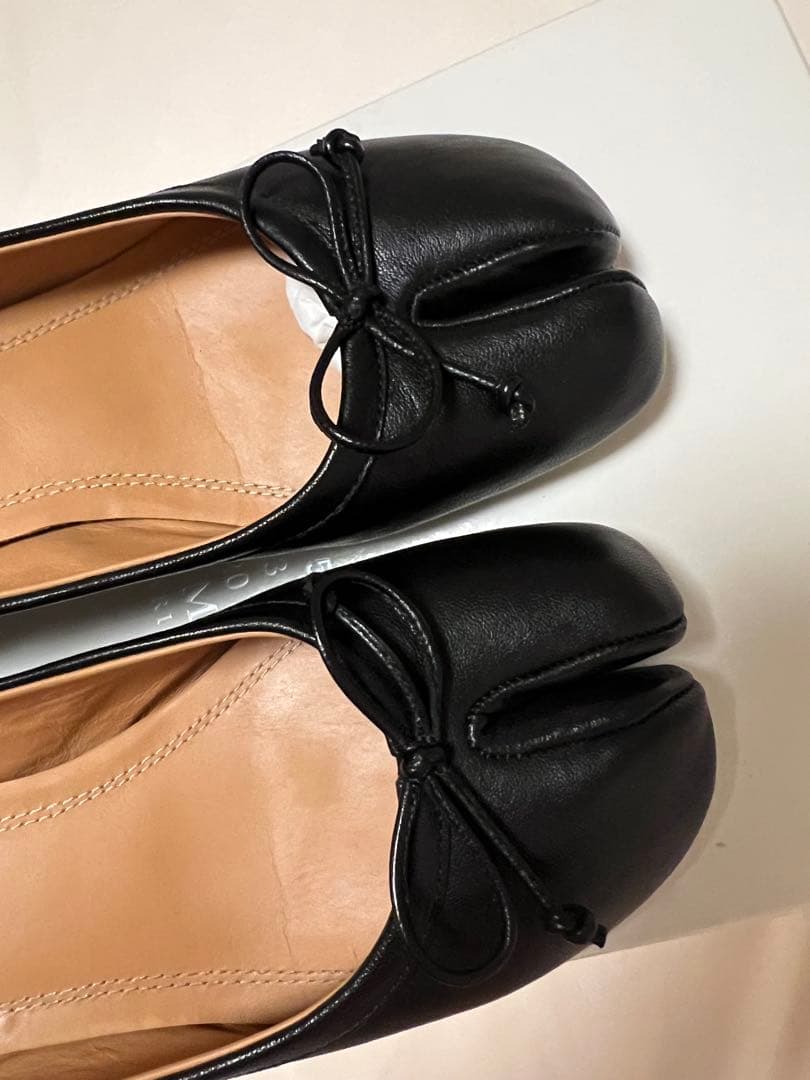 Maison Margiela ブラック フラットシューズ