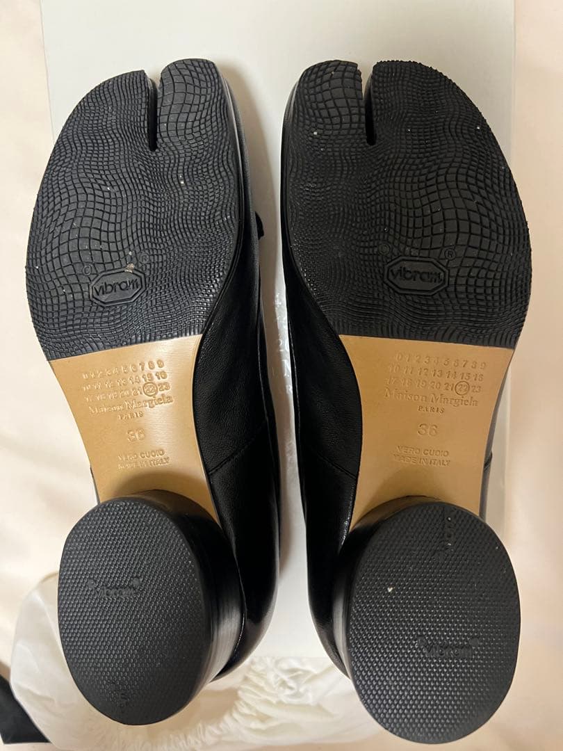 Maison Margiela ブラック フラットシューズ