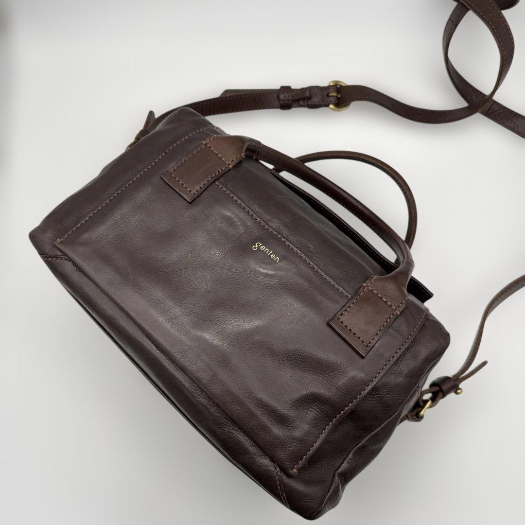 ✨genten ミニボストン 2WAYショルダー✨