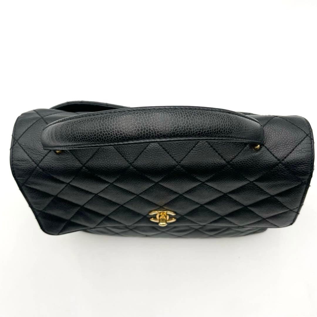 人気モデル✨CHANEL マトラッセ　キャビアスキン　ブラックゴールド金具