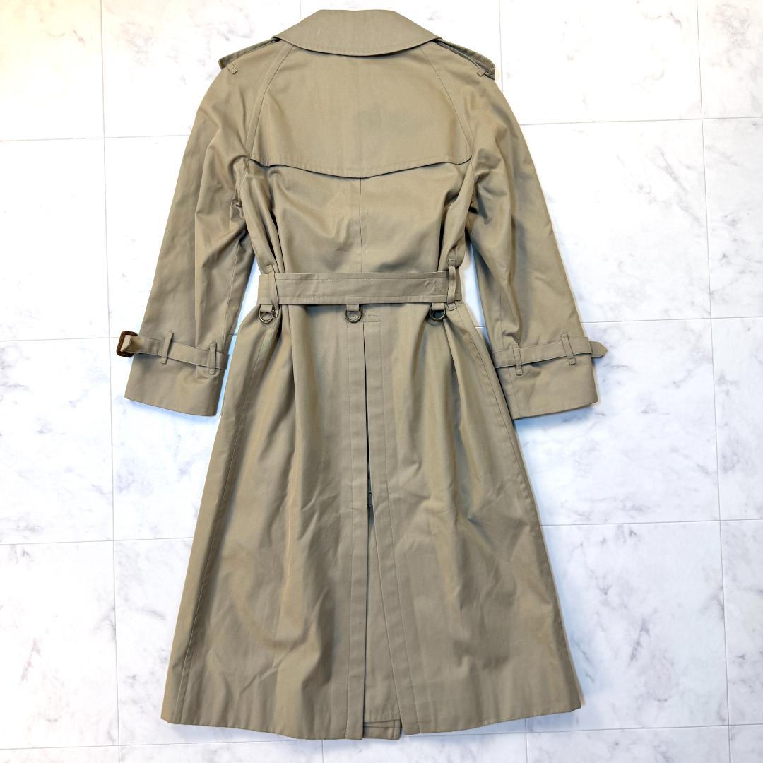 【美品】バーバリー ノバチェック 希少 80s D管 トレンチコート ベージュ