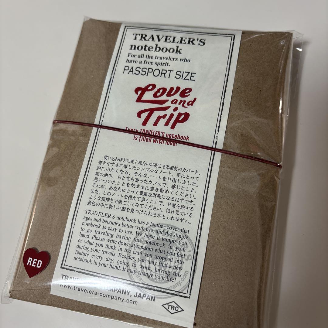 新品♡トラベラーズノート LOVE AND TRIP パスポートサイズ