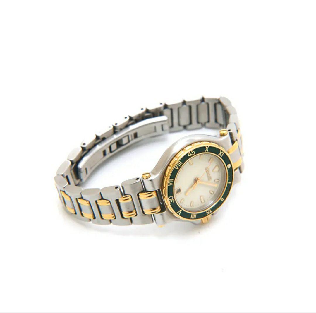 美品】 GUCCI グッチ 腕時計 9700L ダイバー デイト コンビ 時計
