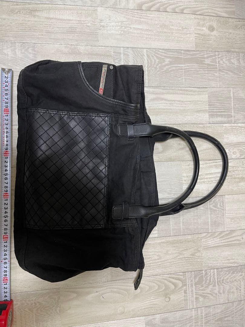 最終値下げディーゼルDIESEL ボストンバッグ デニム\u0026レザー