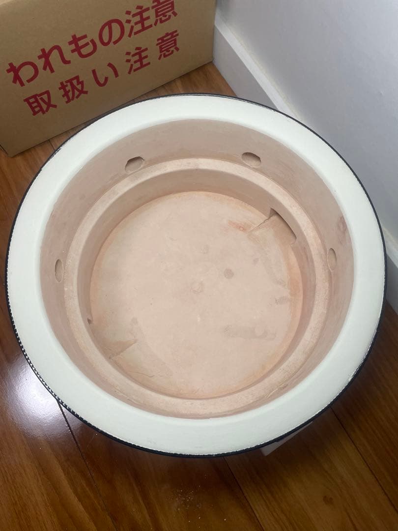 本日削除 入手不可 珍品 能登ダイヤ工業 極厚天然珪藻土切り出し七輪36cm特大