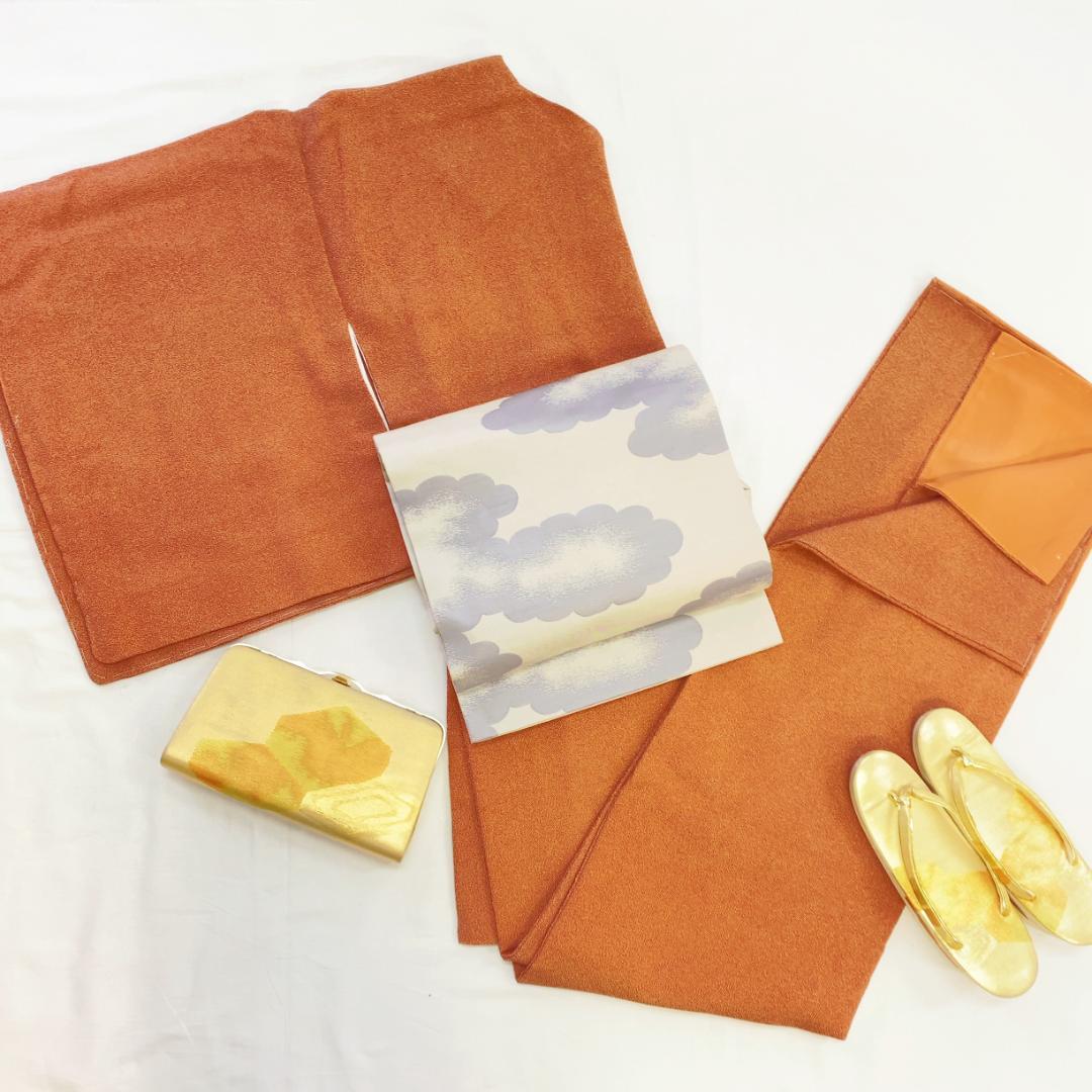 1444】着物 小紋 袷 正絹 単品販売♪ 茶 | solvat.lt