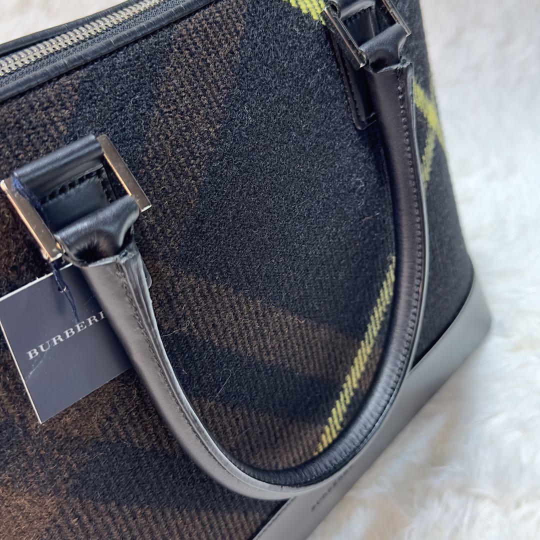 極上品 極美品 Burberry バーバリー ハンドバッグ ダブルジップ 画像15