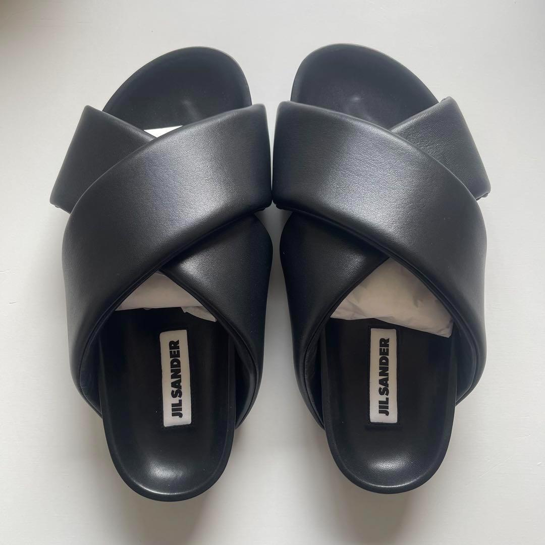 新品 未使用 JIL SANDER ジルサンダー レザー サンダル - メルカリ