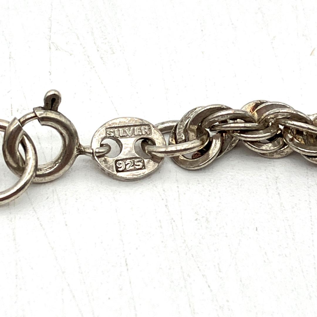 シルバー９２５　ヴィンテージ ツイストチェーンネックレス　特注品