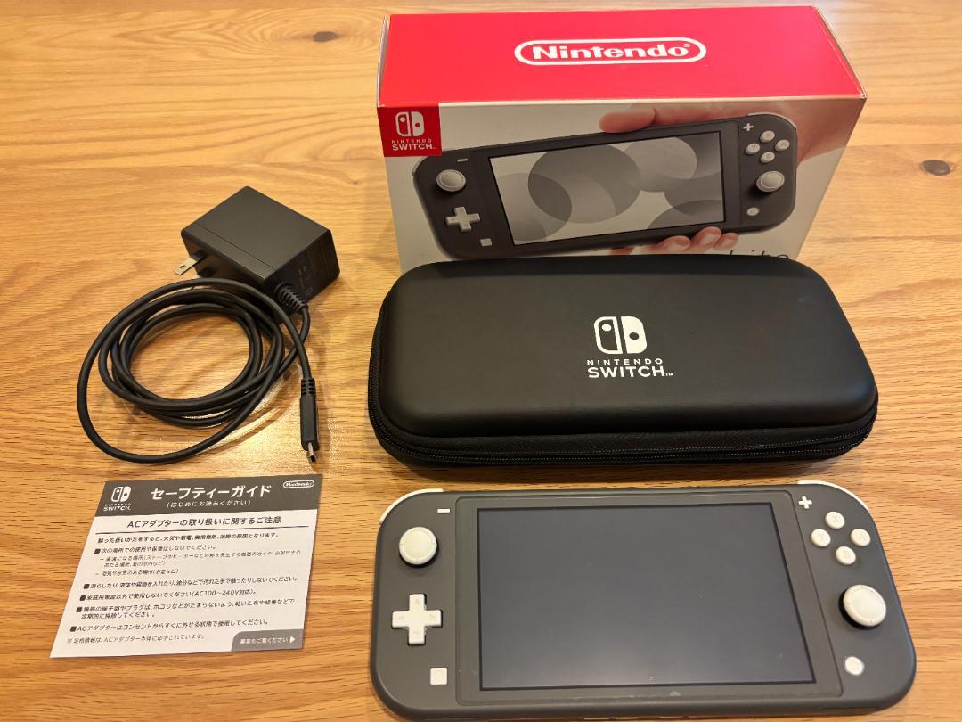 Switch Lite グレー 本体 ケース付き 美品