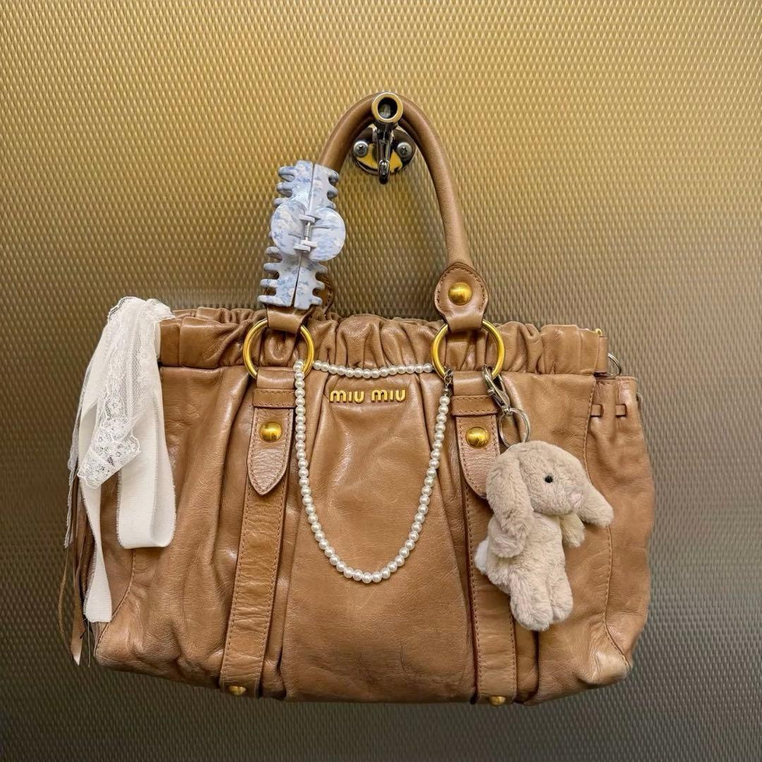 品 MIUMIU vitello bag ミウミウ バッグMIU MIU