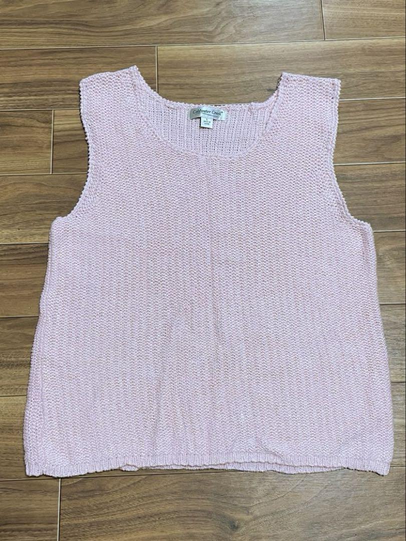 古着　ニットベスト　レディーストップス