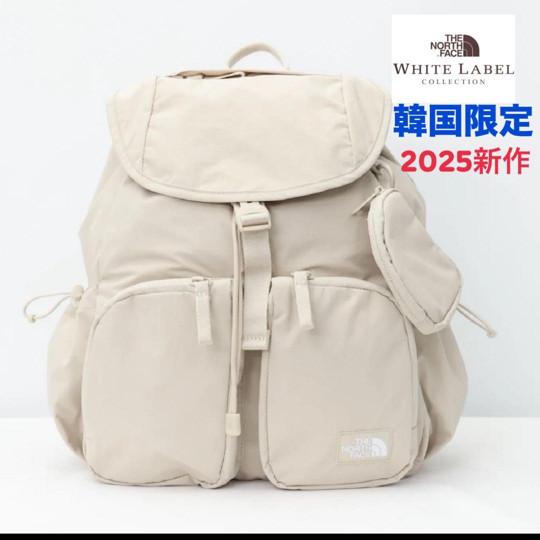 2025年 新作 ノースフェイス リュックバックパック ホワイトサンド 韓国限定
