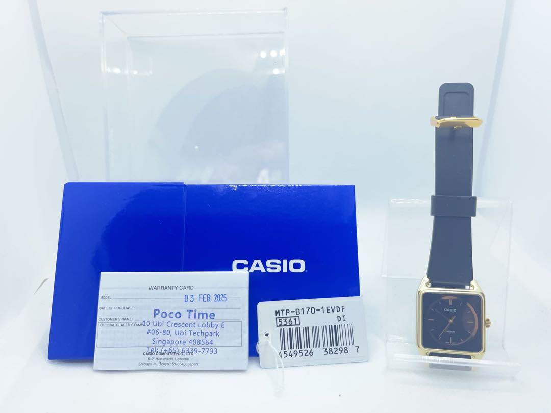 CASIO カシオ 腕時計 MTP-B170-1EV ゴールド×ブラック