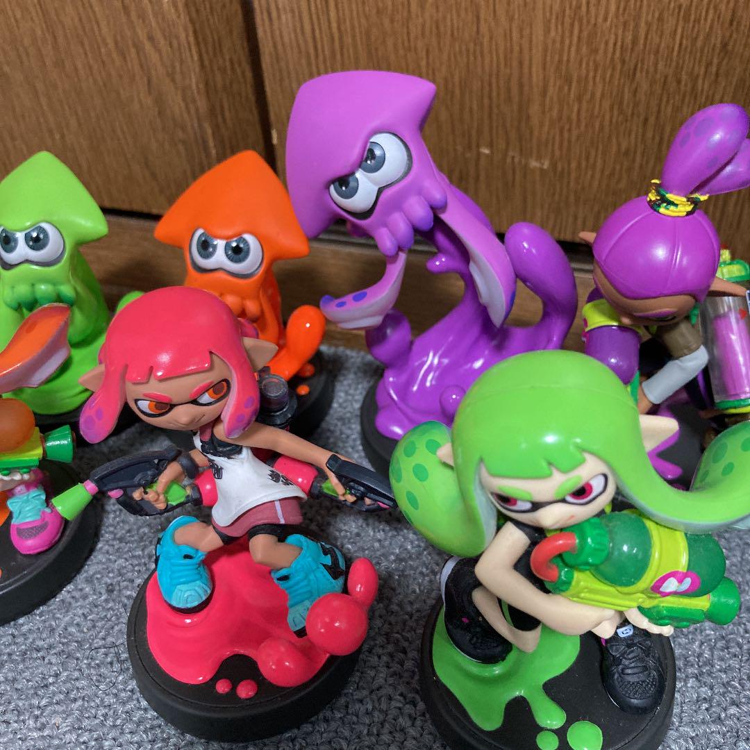 スプラトゥーン amiibo 通常品＋限定色 ボーイ ガール イカ　6体セット Amazon.co.jp: amiibo トリプルセット[ガール/イカ/ボーイ
